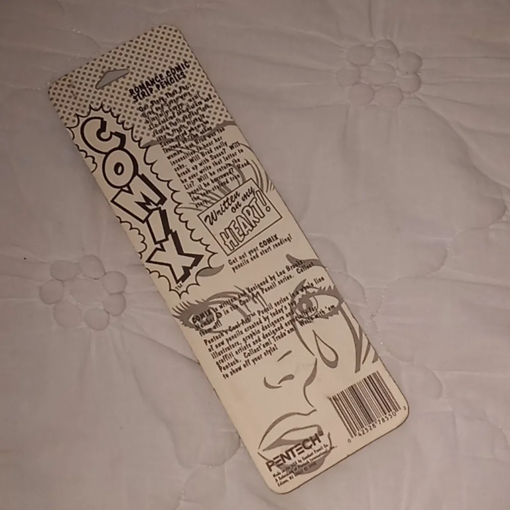 Vintage PENTECH Comix Hopelessly Romantic Pencils USA
